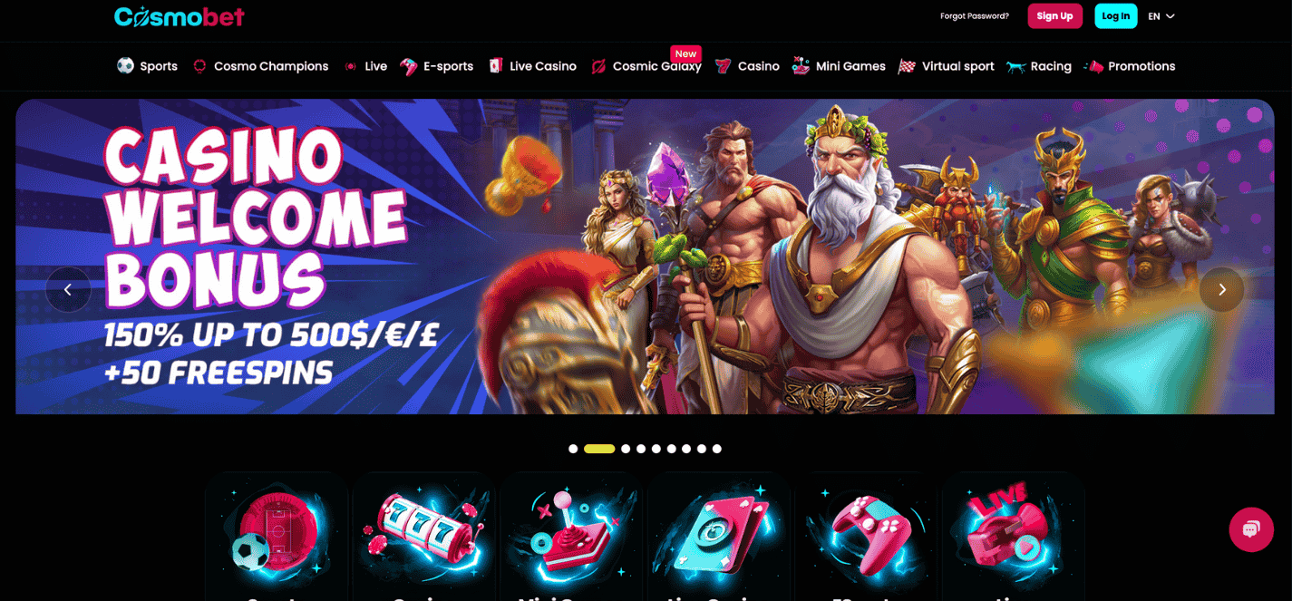 Cosmobet Casino non Gamstop