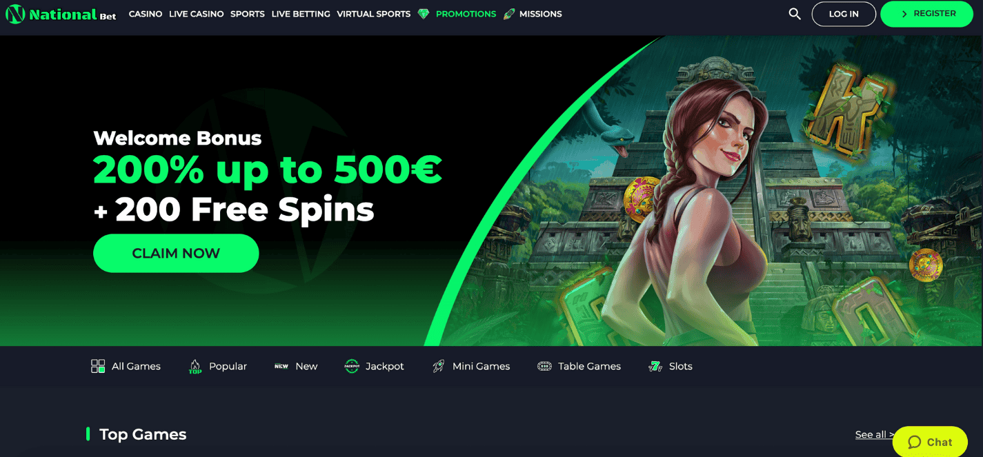 National Bet Casino non GamStop